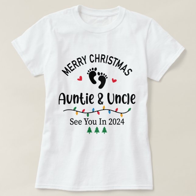 God jul och morbror ses 2024 t shirt (Design framsida)