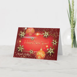 God jul och nyår! 20XX Silver Luxury Helgkort