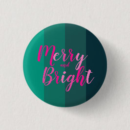 God jul och Rosa för Bright Grönt Knapp