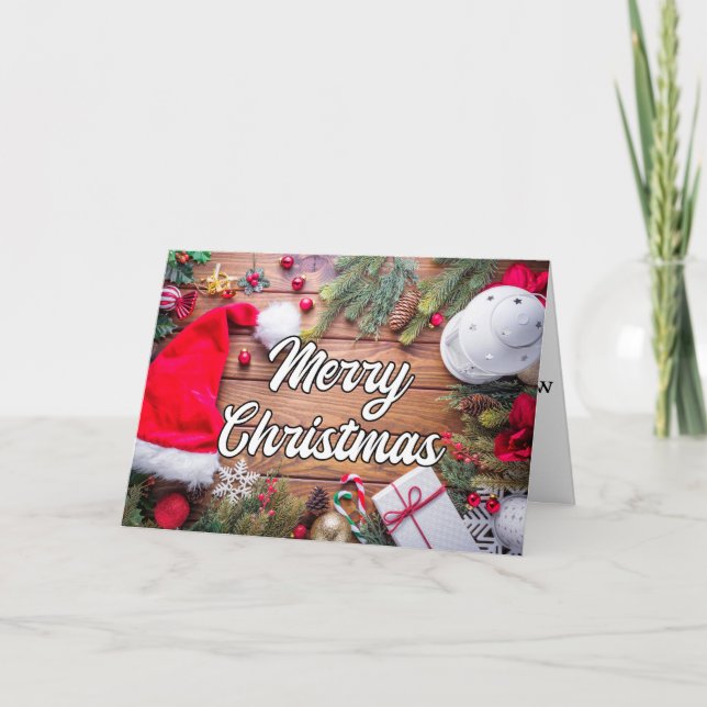 God jul och Säsonhälsningar Helgkort (Framsida)