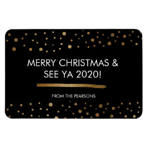 God jul och Se Ya 2020 Anpassningsbar-familjen Magnet