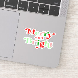God jul och smart julafton Sticker Klistermärken