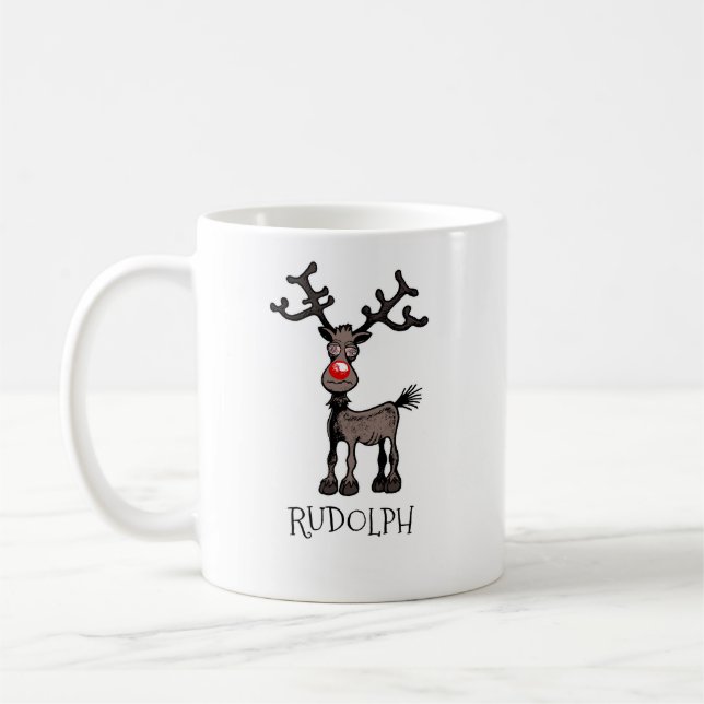 God Jul och Stressjul med Rudolf Kaffemugg (Vänster)
