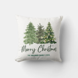 God jul och Träd | CHRISTMAS Kudde