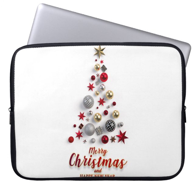 God jul och vintersäsong laptop fodral (Framsidan)