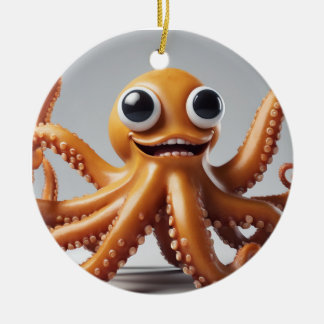 God jul Octopus Ornament