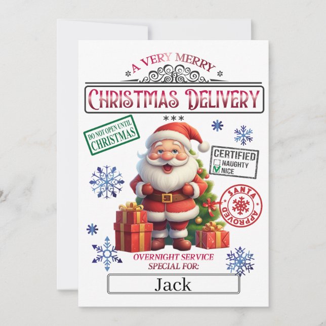 God Jul-Officiell - Nicelistcertifikat Inbjudningar (Framsida)