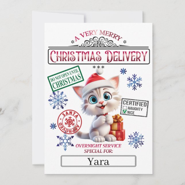 God Jul-Officiell - Nicelistcertifikat Inbjudningar (Framsida)