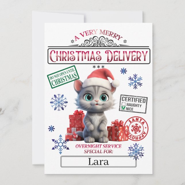 God Jul-Officiell - Nicelistcertifikat Inbjudningar (Framsida)