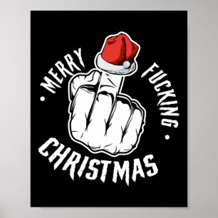 God jul - olämplig Manar Vuxen Poster