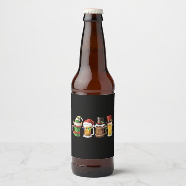 God Jul Ölbryggning Tomte Öljubb  Ölflaska Etikett (Framsida)