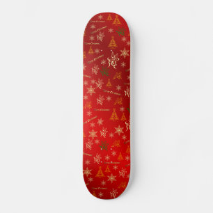 god jul old school skateboard bräda 21,6 cm