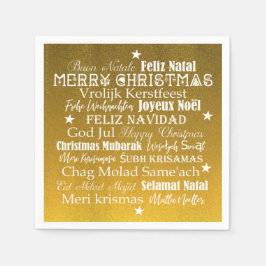 God jul olika språk pappersservett