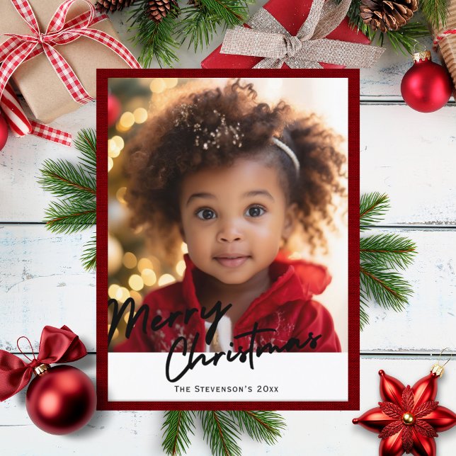 God jul One Photo Helgdag Helg Vykort (Skapare uppladdad)