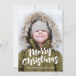 God jul One Photo Helgdag Photocard Julkort