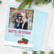 God jul One Photo Red Lastbil