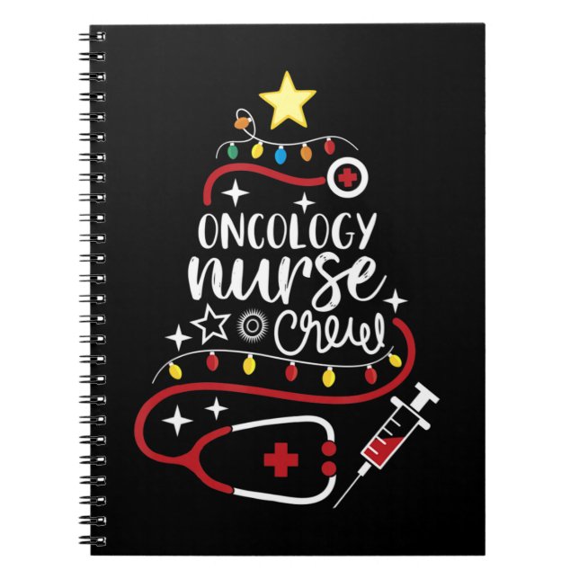 God jul onkolog Nursing Gift oncology N Anteckningsbok (Framsidan)