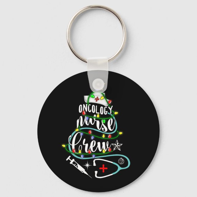 God jul onkolog Oncology Nurse Crew Nyckelring (Framsida)
