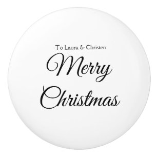 God jul önskad namn text anpassad familj present knopp