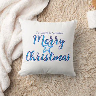 God jul önskad namn text anpassad familj present kudde