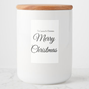 God jul önskad namn text anpassad familj present mat etikett