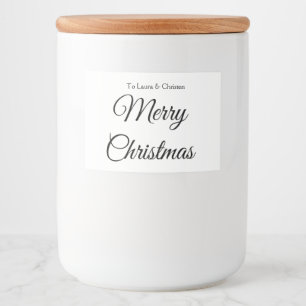 God jul önskad namn text anpassad familj present mat etiketter