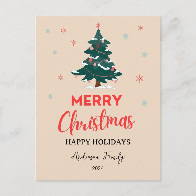 God jul önskar dig Joy Vykort (Framsida)