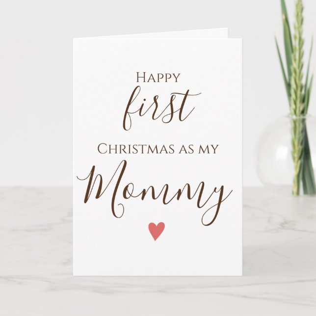 God Jul önskar jag till min fantastiska mamma! Kort (Framsida)