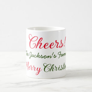 god jul önskar tillägg familj namn text foto kaffemugg