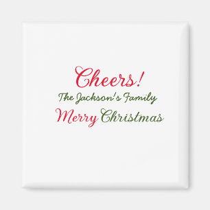 god jul önskar tillägg familj namn text foto magnet