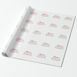 god jul önskar tillägg familj namn text foto presentpapper
