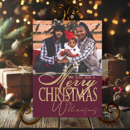 God jul Önskemål-fotoporten Julkort