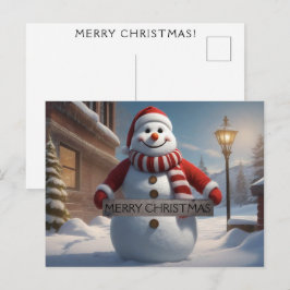 God jul Önskemål fyllt med glädjen och Kärlek Vykort