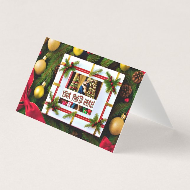 God jul Önskemål Galore Kort (Framsida)