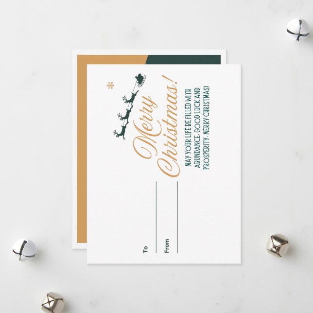 God jul önskemål Helgdag Card Julkort (Fram/Back In Situ)