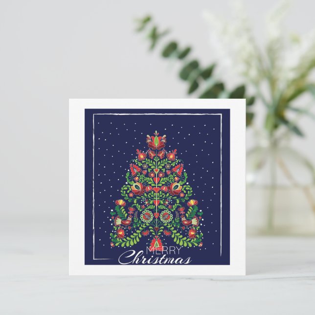 God jul Önskemål Inbjudningar (Stående Fram)