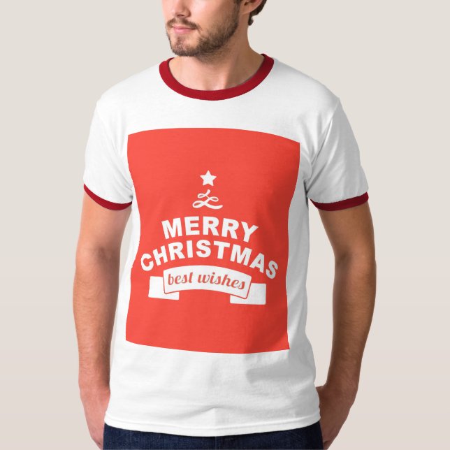 God Jul-Önskemål T Shirt (Framsida)