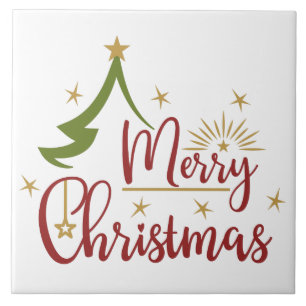 God jul Ord Art Ceramic Tile Kakelplatta