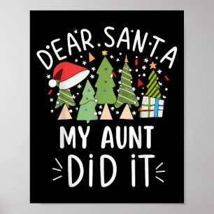 God jul, Ord Kära Santa My Moster D Poster