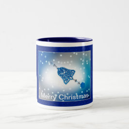 God jul Ornament Anpassade Två-Tonad Mugg