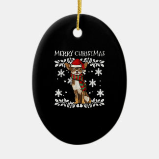 God jul Ornament Brown Chihuahua Julafton