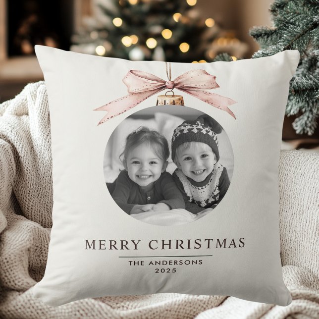 "God jul Ornament Photo - Anpassningsbar Helgdag Kudde (Skapare uppladdad)