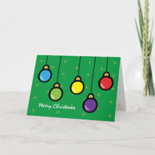 God jul Ornaments Guld Star Hälsning Kort