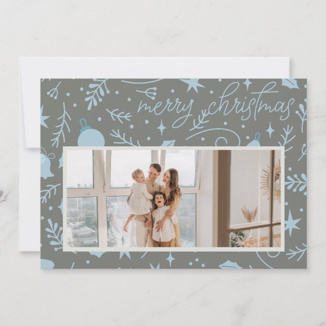 GOD JUL ORNATION ANPASSADE HELGDAG CARD INBJUDNINGAR (Framsida)