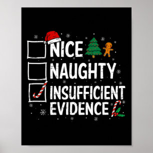 God jul! Otillräckligt bevis Tomten Poster