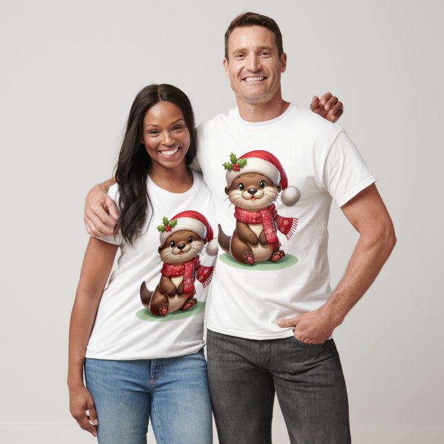 God Jul Otter T Shirt (Unisex)