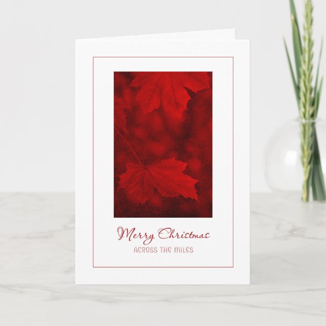 God jul över Miles Card Helgkort (Framsida)