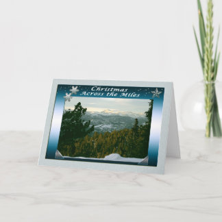 God jul över sjön helgkort