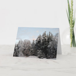 God jul över sjön helgkort