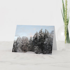 God jul över sjön helgkort